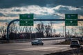 East West Pennsylvania Turnpike sign