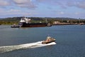 Eastbound Container Ship Entering Gatun Locks