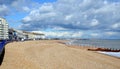 Eastbourne Pier and beach, East Sussex, England, UK. Royalty Free Stock Photo