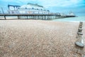 Eastbourne Pier at dusk, East Sussex, UK