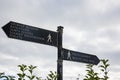 Eastbourne road sign, East Sussex England UK