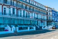 A row of Victorian hotels in Eastbourne, East Sussex, UK