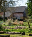 Eastcote House Gardens, stables building next to the historic walled garden in the Borough of Hillingdon, London, UK