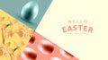 Easter Abstract Background Layout Design