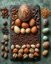 Easter Art: Masterfully Composed Egg, Well-Organized Elements and Captivating Colors for a Unique Celebration