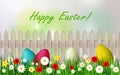 Easter background with easter eggs Royalty Free Stock Photo