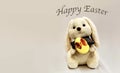 Easter background with a rabbit