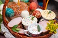 Easter basket. Celebrations. Royalty Free Stock Photo