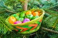 Easter Basket in Christmas Tree