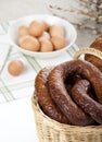 Easter basket with cold meats