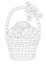 Easter Basket with Floral Decoration