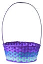 Easter basket isolated Royalty Free Stock Photo