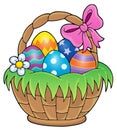 Easter basket theme image 1 Royalty Free Stock Photo