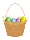 Easter Basket! Vector eps8 Royalty Free Stock Photo