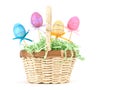 Easter Basket on White