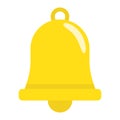 Easter bell flat icon, easter and holiday