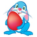 Easter blue bunny