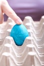 Easter blue egg Royalty Free Stock Photo