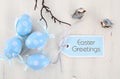 Easter Blue and White Theme Table