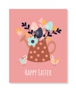 Easter boho greeting card