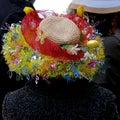 Easter bonnet with birds and butterflies at the annual New York City Fifth Avenue Easter Parade