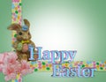 Easter Border with bunny