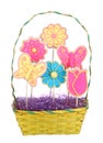 Easter Bouquet Isolated Royalty Free Stock Photo