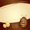 Easter box of chocolates. Vector thematic background. Chocolate