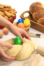 Easter bread dough Royalty Free Stock Photo