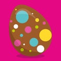 Easter Brown Egg Color Dots 09