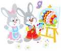 Easter Bunnies painters