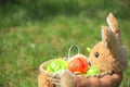 Easter Bunny-basket Filled With Eggs