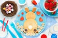 Easter bunny breakfast pancake