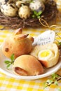 Easter bunny buns. Royalty Free Stock Photo