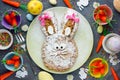 Easter bunny cake Royalty Free Stock Photo