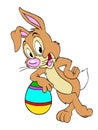 Easter Bunny Colored Egg