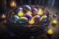 Easter Bunny Delivers Colorful Eggs