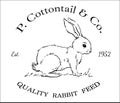 Easter bunny decor. Rabbit paschal home sign. Cottontail co Quality rabbit feed