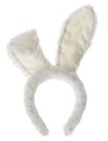 Easter bunny ears headband isolated on white background Royalty Free Stock Photo