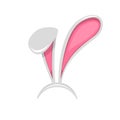 Easter bunny ears mask. Ostern spring Royalty Free Stock Photo