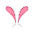 Easter bunny ears mask. Ostern spring Royalty Free Stock Photo