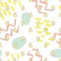 Easter Bunny Egg Seamless Pattern Royalty Free Stock Photo