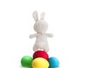 Easter bunny and eggs Royalty Free Stock Photo