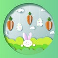 Easter bunny green Royalty Free Stock Photo