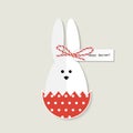 Easter bunny greeting card