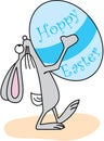 Easter bunny with Hoppy easter egg