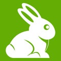 Easter bunny icon green