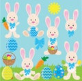 Easter bunny illustration Royalty Free Stock Photo