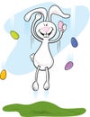 Easter Bunny Jumping
