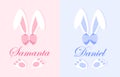 Easter bunny name plate concept